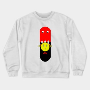 Red ghost chase Pacman Crewneck Sweatshirt